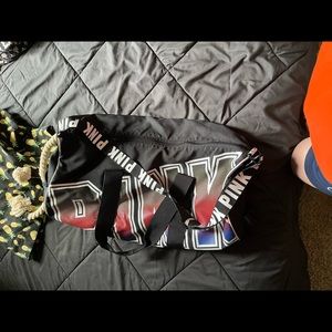 Pink Victoria Secret duffel bag